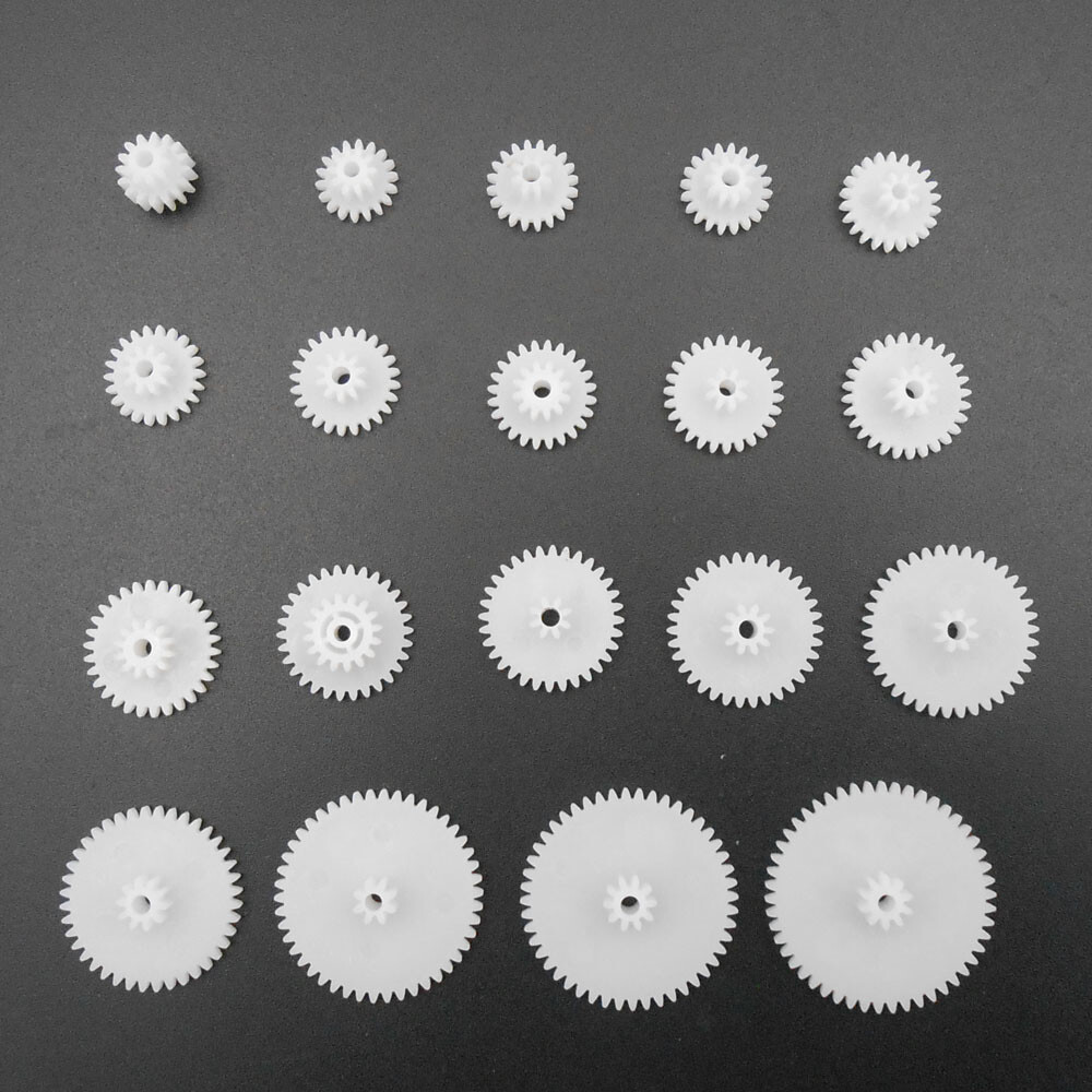 5 Bags X 19 Kinds 19Pcs 0.5Mod Double Gear Reduction Gear Bore 2.05MM 1.95MM 2MM