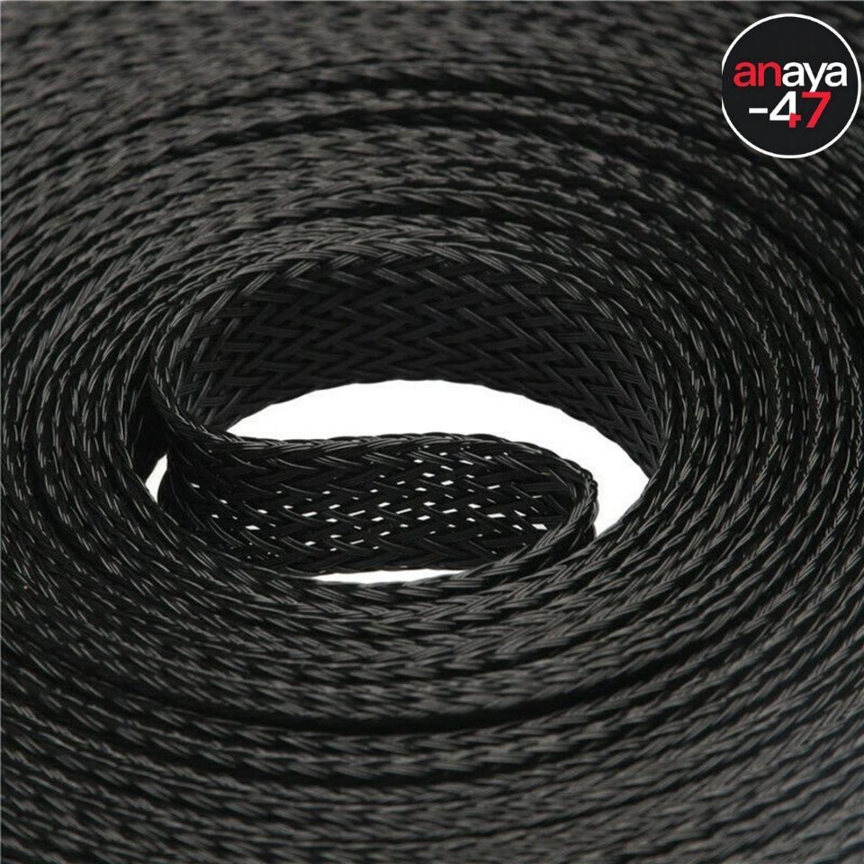 Split Braided Cable Sleeve 3MM-50MM Wire Loom Tubing Cable Management for PC Car