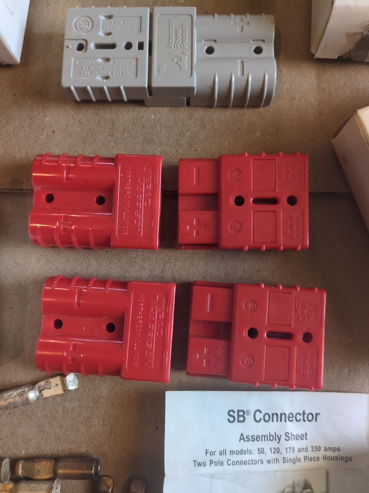 Set/Pair Red or Gray SB Breakaway DC Power Connectors Your Choice 1 Male&Female