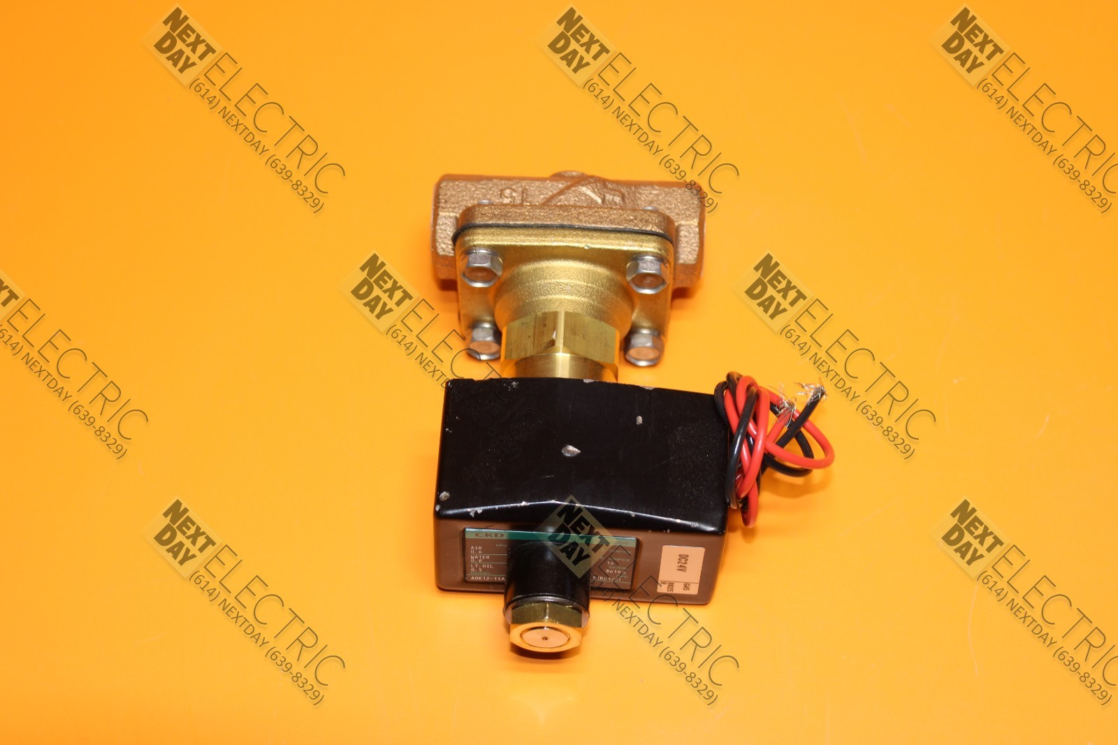 CKD, ADK12-15A-03A, 2 Port Solenoid Valve DC24V 24VDC G45 8625