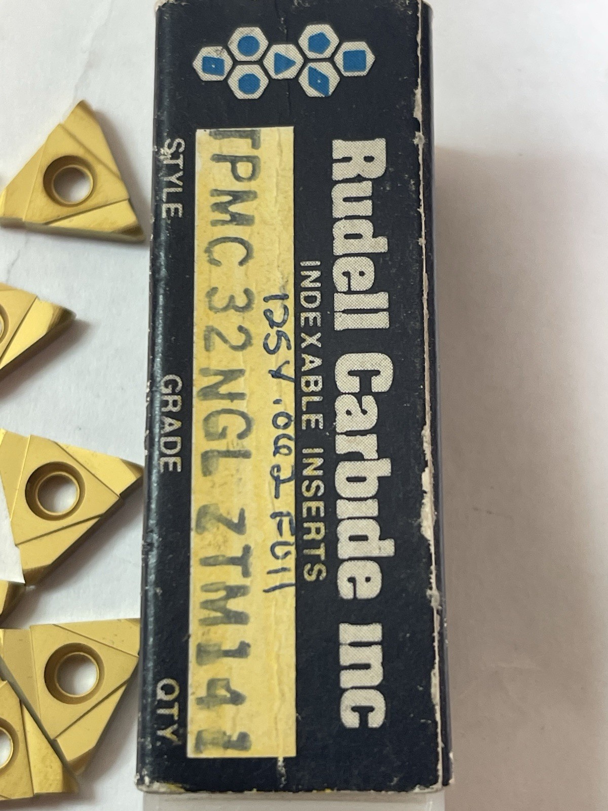 Rudell Carbide Threading Inserts TPMC 32NGL ZTM141 Qty.10 (26MY648)