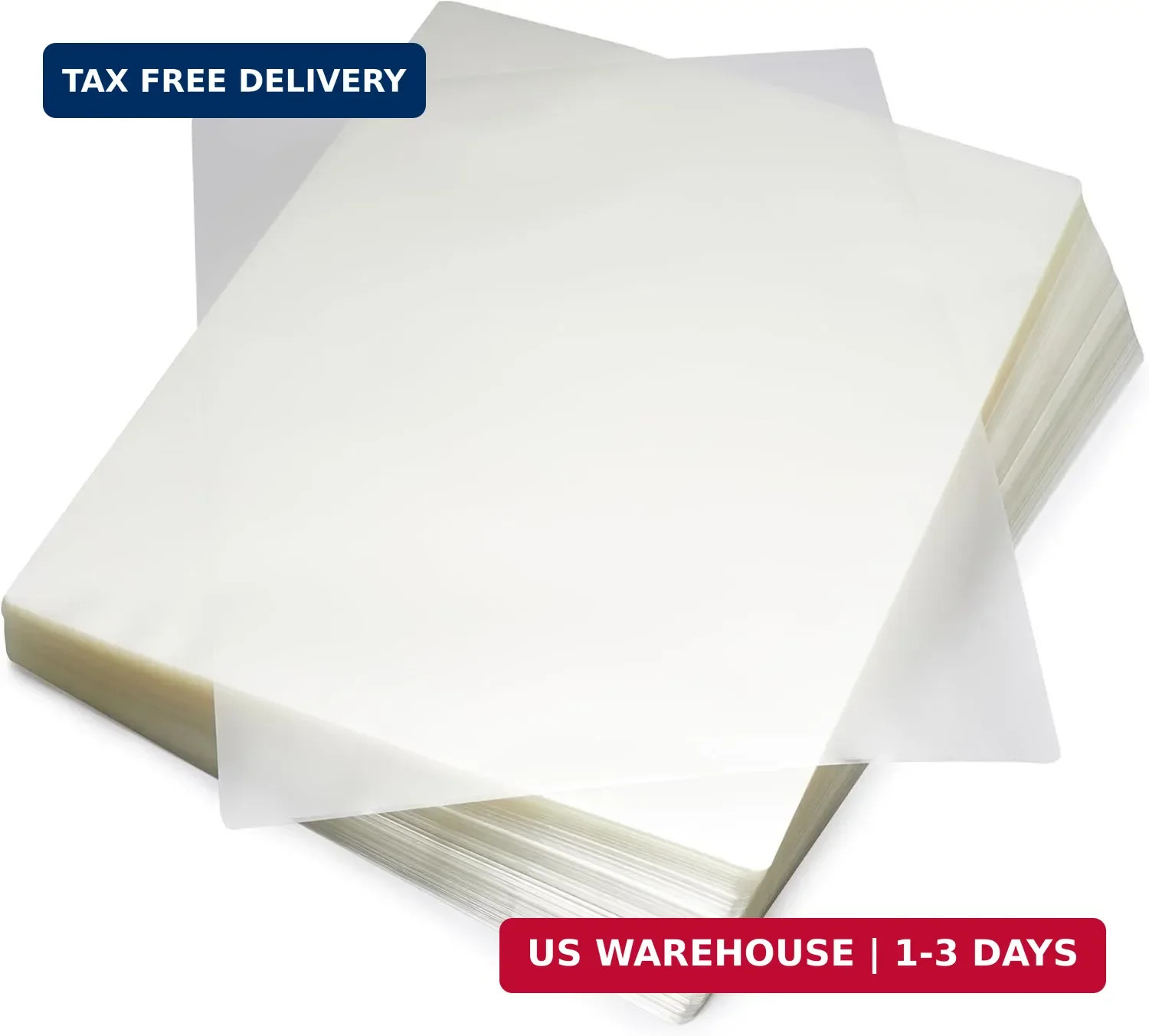 200 Pack Clear Letter Size Thermal Laminating Pouches 9 X 11.5 inch Sheets 5 Mil