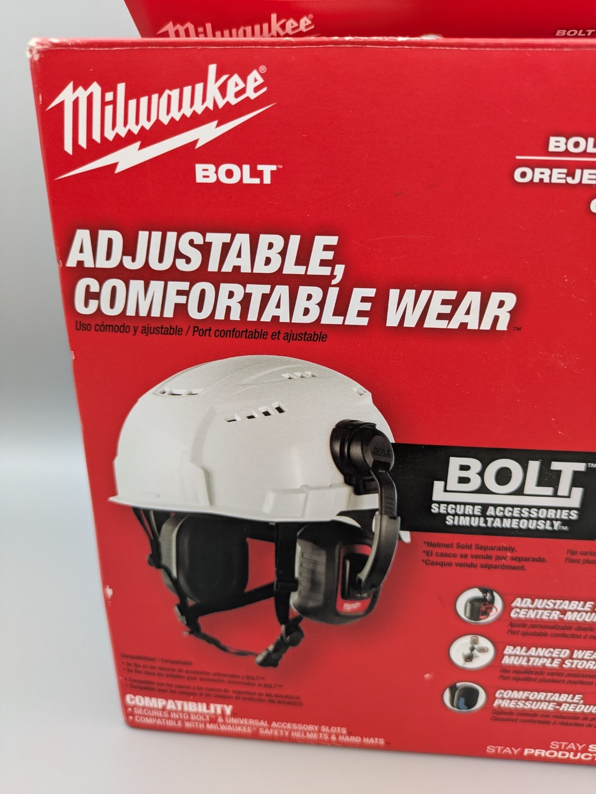 Milwaukee 48-73-3251 BOLT 26dB Earmuffs ANSI S3.19-1974 CLASS A