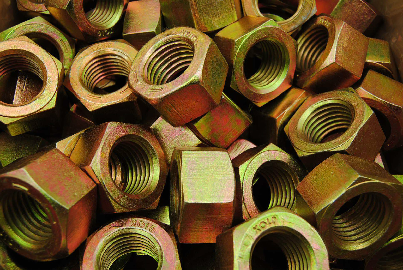 (10) 1-1/4-7 Hex Finish Nuts Grade 8 Yellow Zinc Plated 1-1/4 -7 Pitch