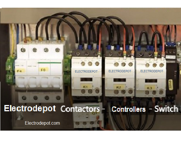 50A Contactor 3 POLE w Auxilary Contact NO/NC 120V Coil , 40A, 30A 3Phase 32A AC