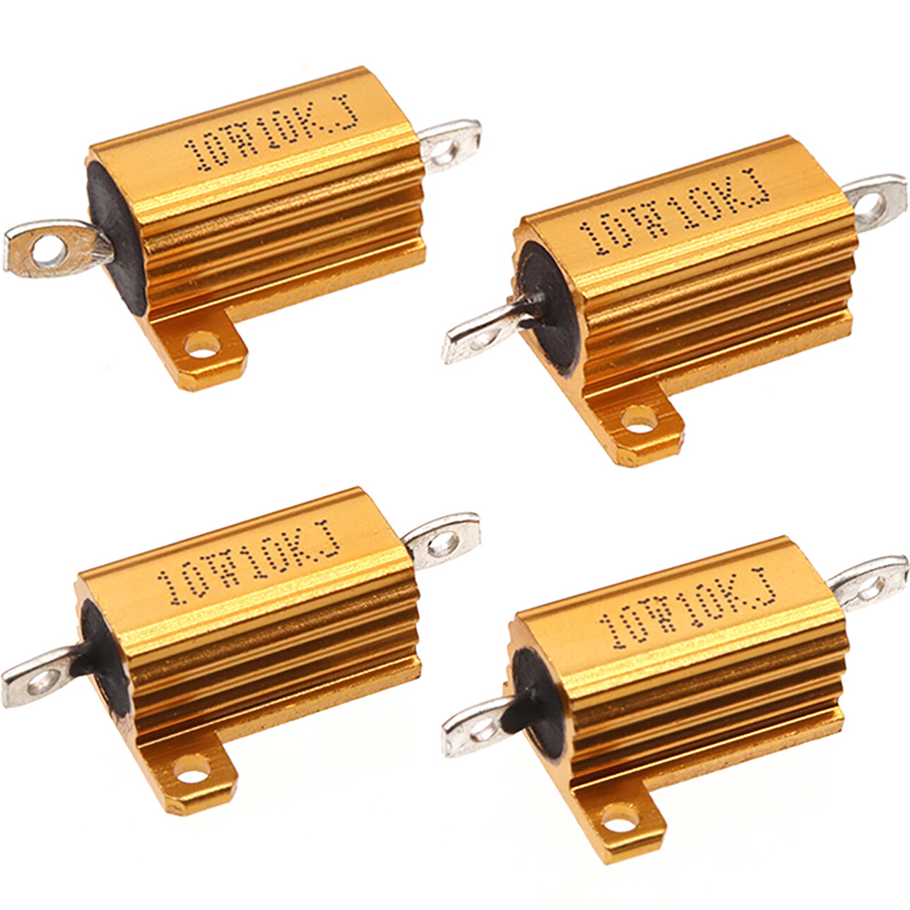 10W RX24 Aluminium Wire wound Power Resistors 5% J 0.01Ω 0.02Ω 1Ω to 300KΩ/Ohm