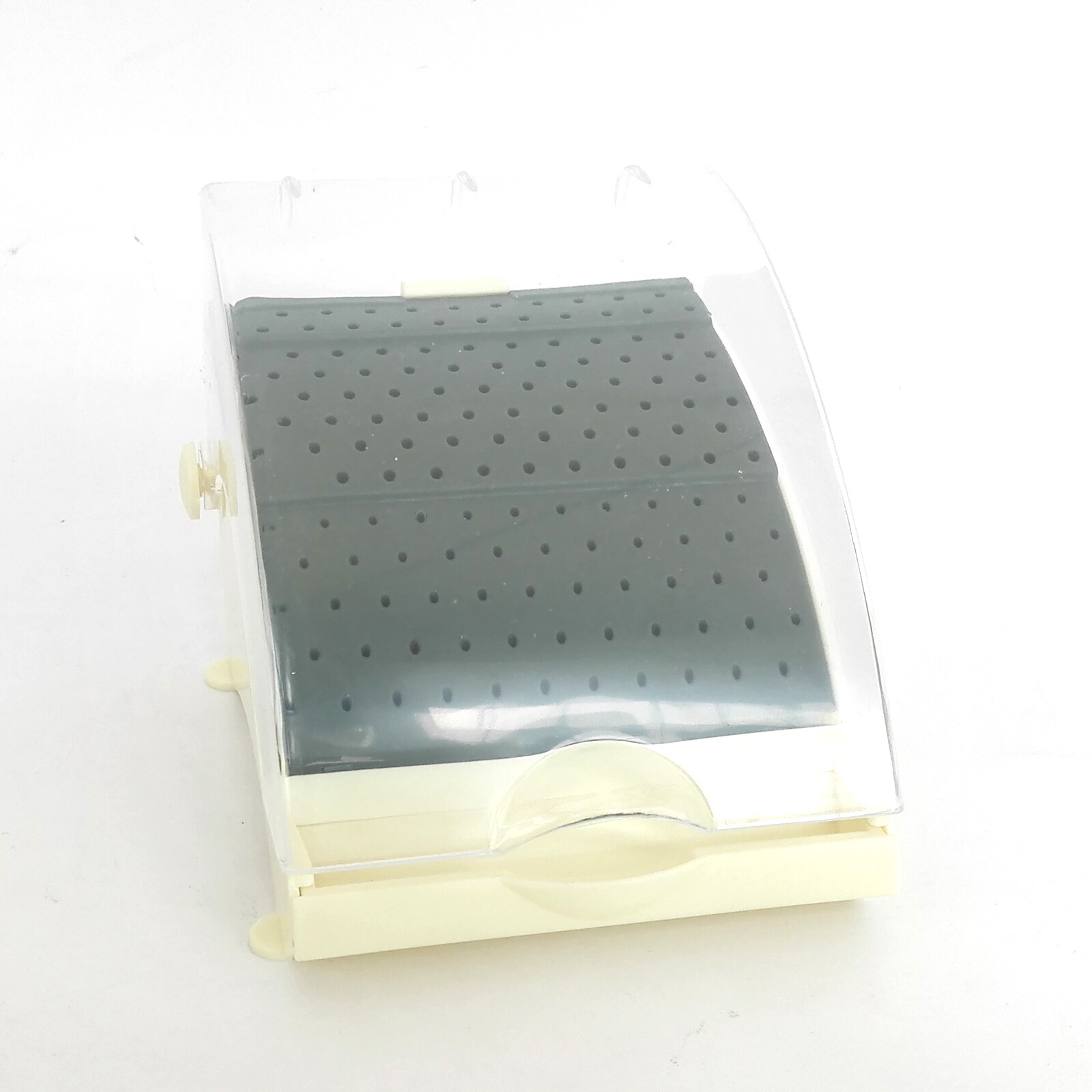 142 Holes Dental Bur Holder Disinfection Box, Bur Block Organizer with Cover,Den