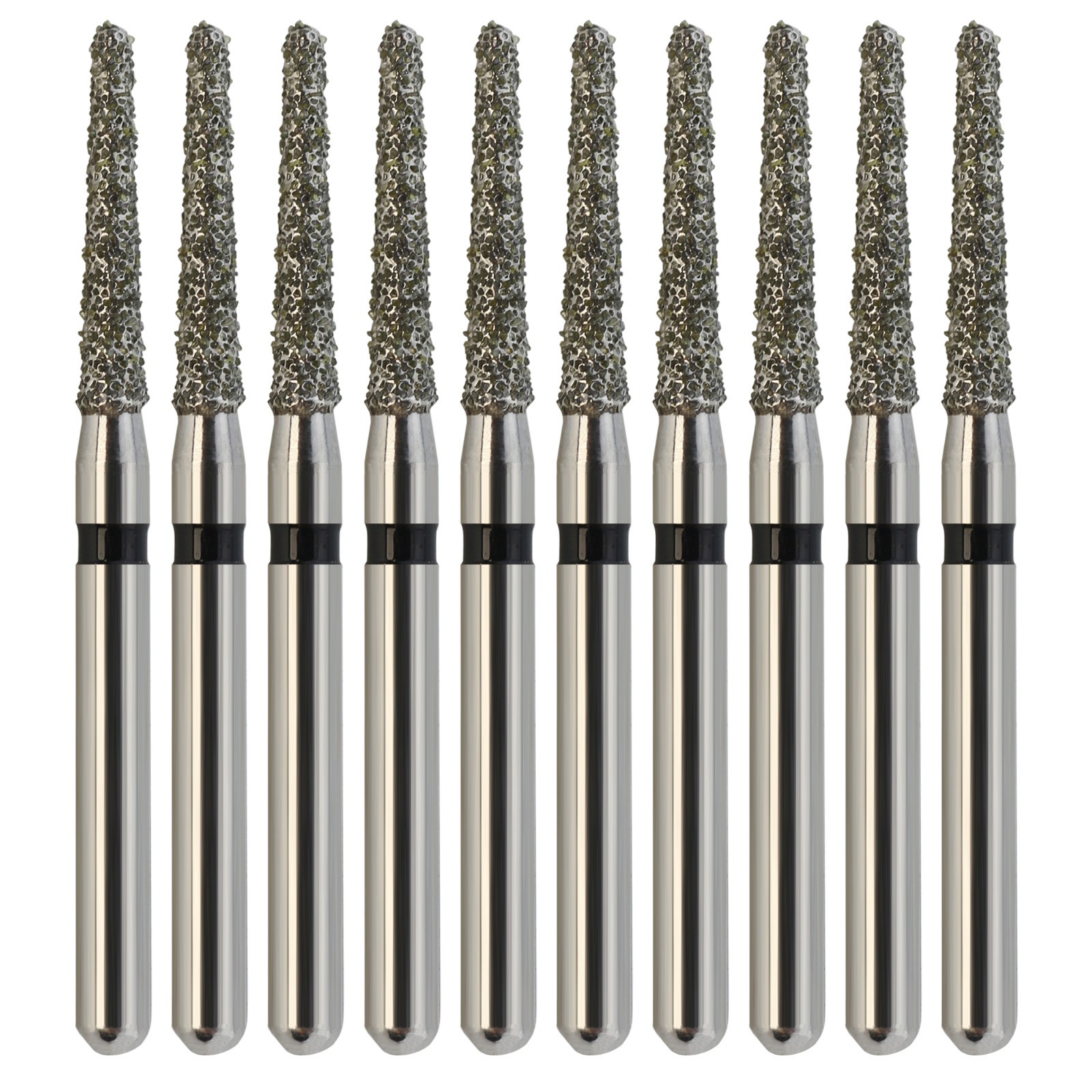 Multi-use Dental Diamond 856/014SC Burs FG Round End Taper High Speed 10pcs/pk
