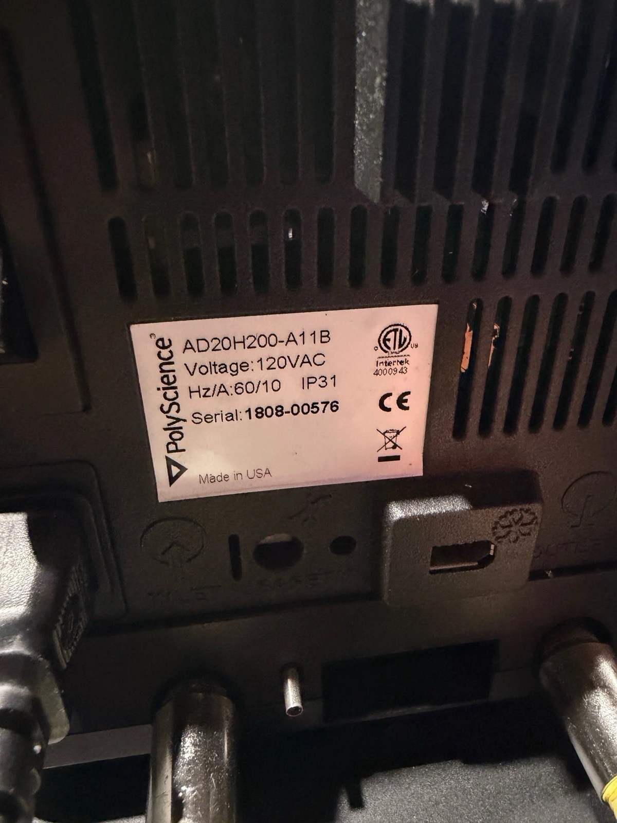 Used – Polyscience AD 20L Recirculating Heater – AD20H200-A11B – Tested 110v
