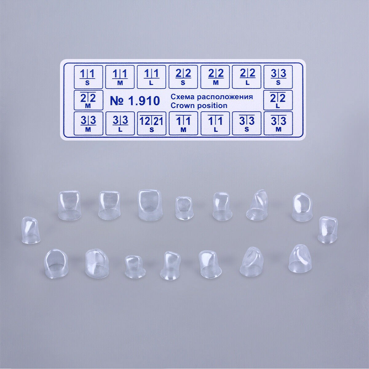 Dental Preformed Crown Resin Temporary Pre-corona Transparent Anterior Molar