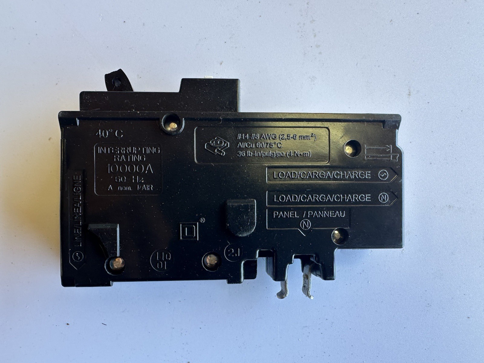 Square D Homeline 15 Amp Combination Arc fault Plug-On Neutral HOM115PCAFI