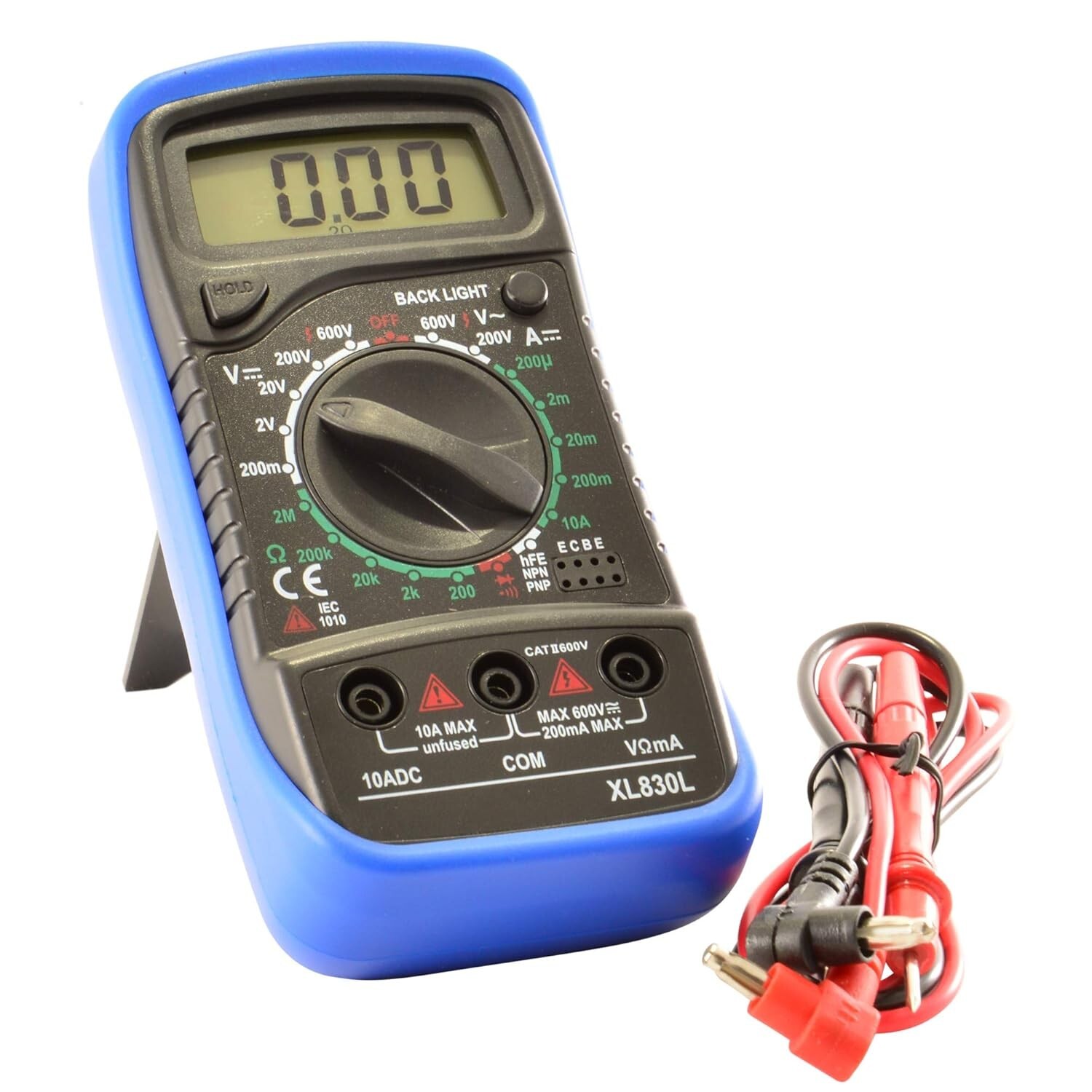Digital Multimeter AC DC Voltmeter Ammeter Ohmmeter Volt Tester Meter XL830L USA