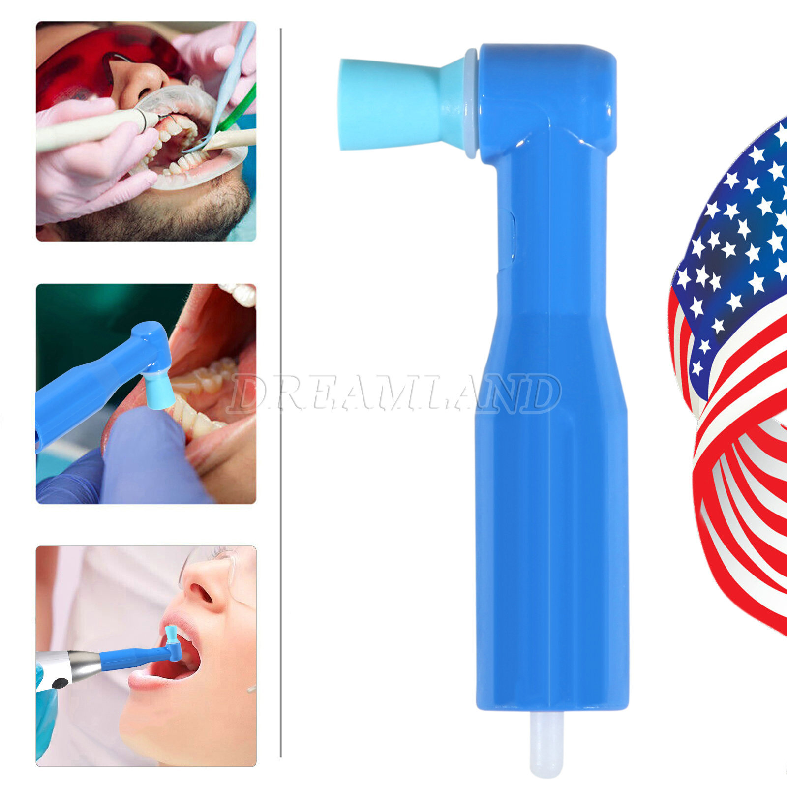 Dental Cordless Hygiene Prophy Handpiece /4:1 LED Polishing Motor /Cups Brushes