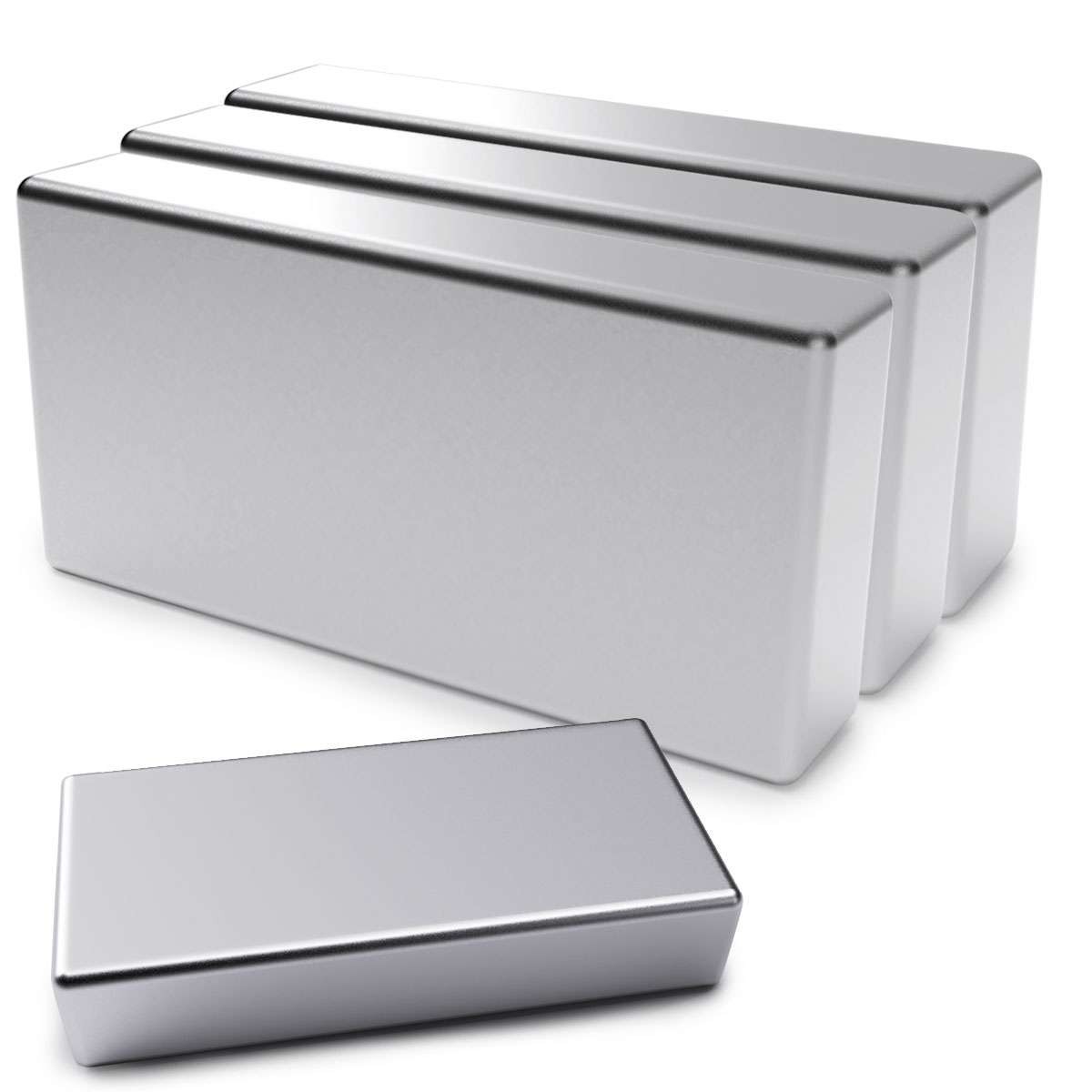 10X Magnets Super Strong N52 Neodymium Large Block Magnet 2″x1″x3/8″ Rare Earth