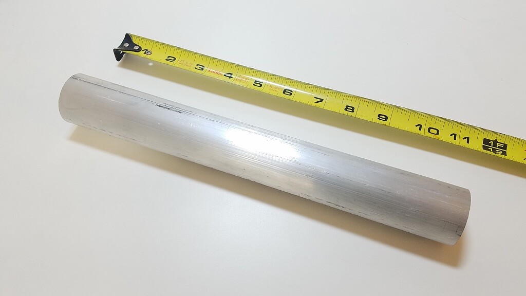 6061 Aluminum Round Bar, 1-1/2″ Round, 11″ long, Lathe, Solid, T6511
