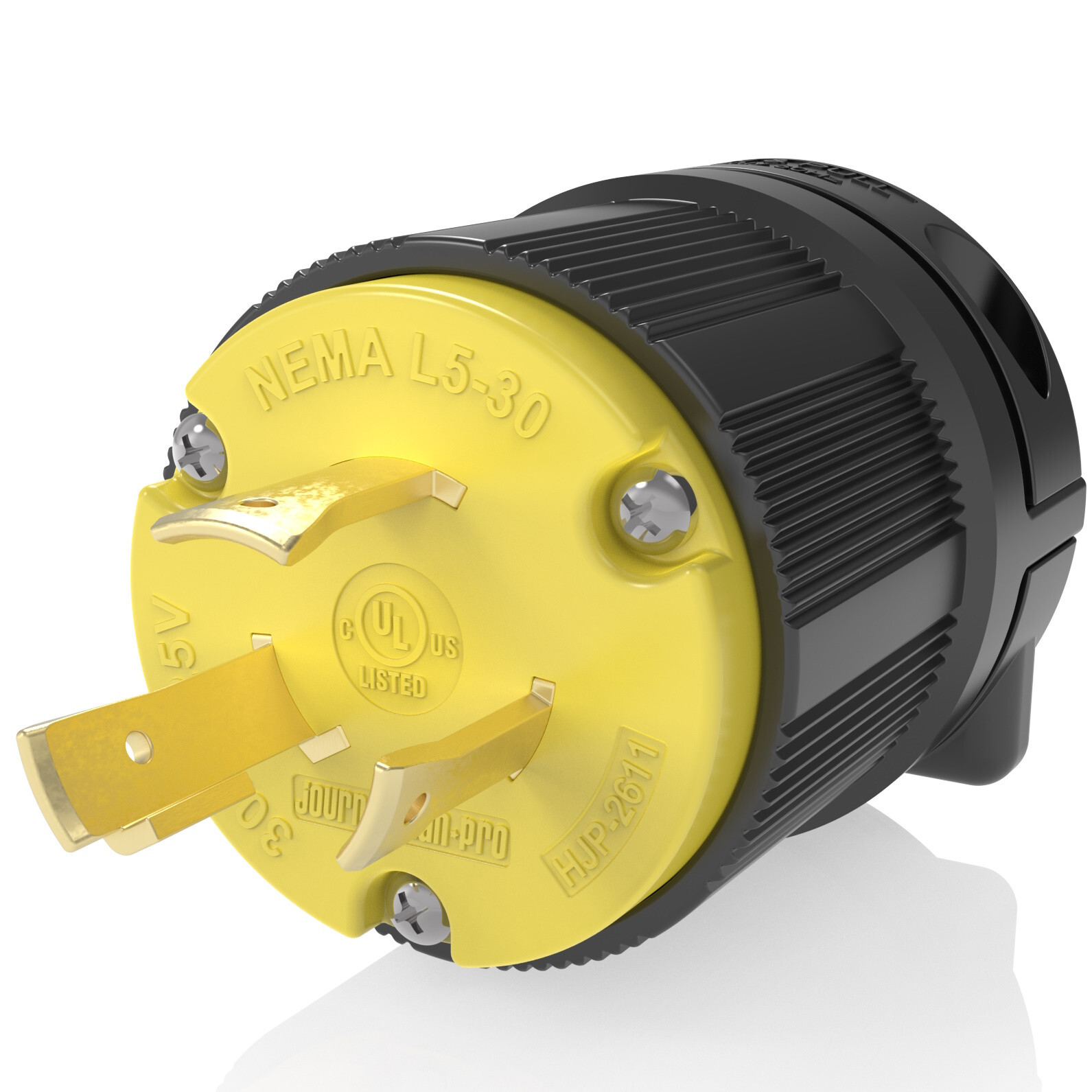 NEMA L5-30P 30A 125V Locking Male Receptacle Replacement Plug RV 3Prong 30amp