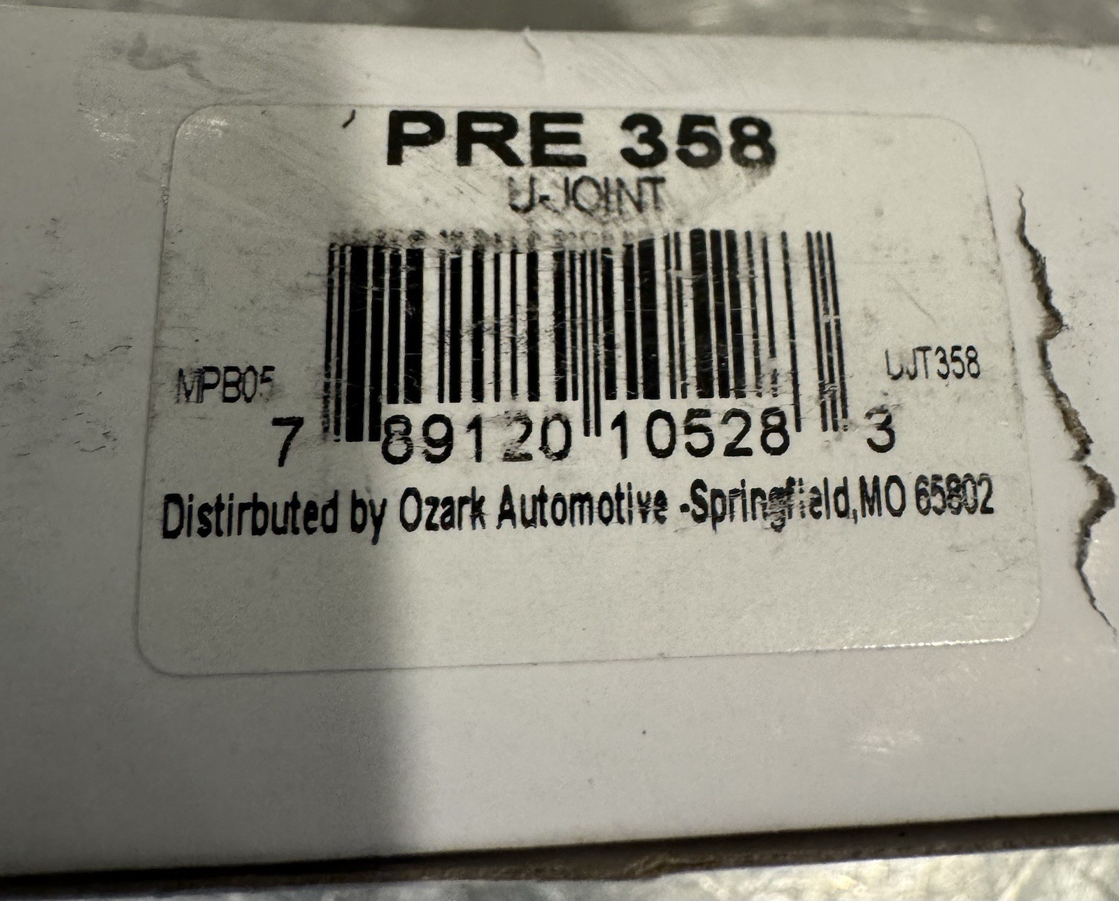 Precision U Joint 358 Universal Joint NEW IN BOX! FREE SHIPPING!