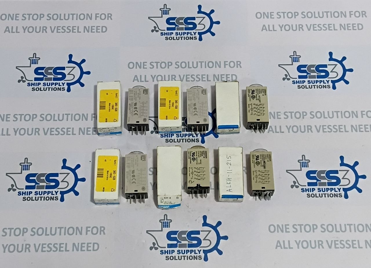 Omron H3Y-4 Timer Relay Timing 0-10sec AC100-120V 50/60Hz