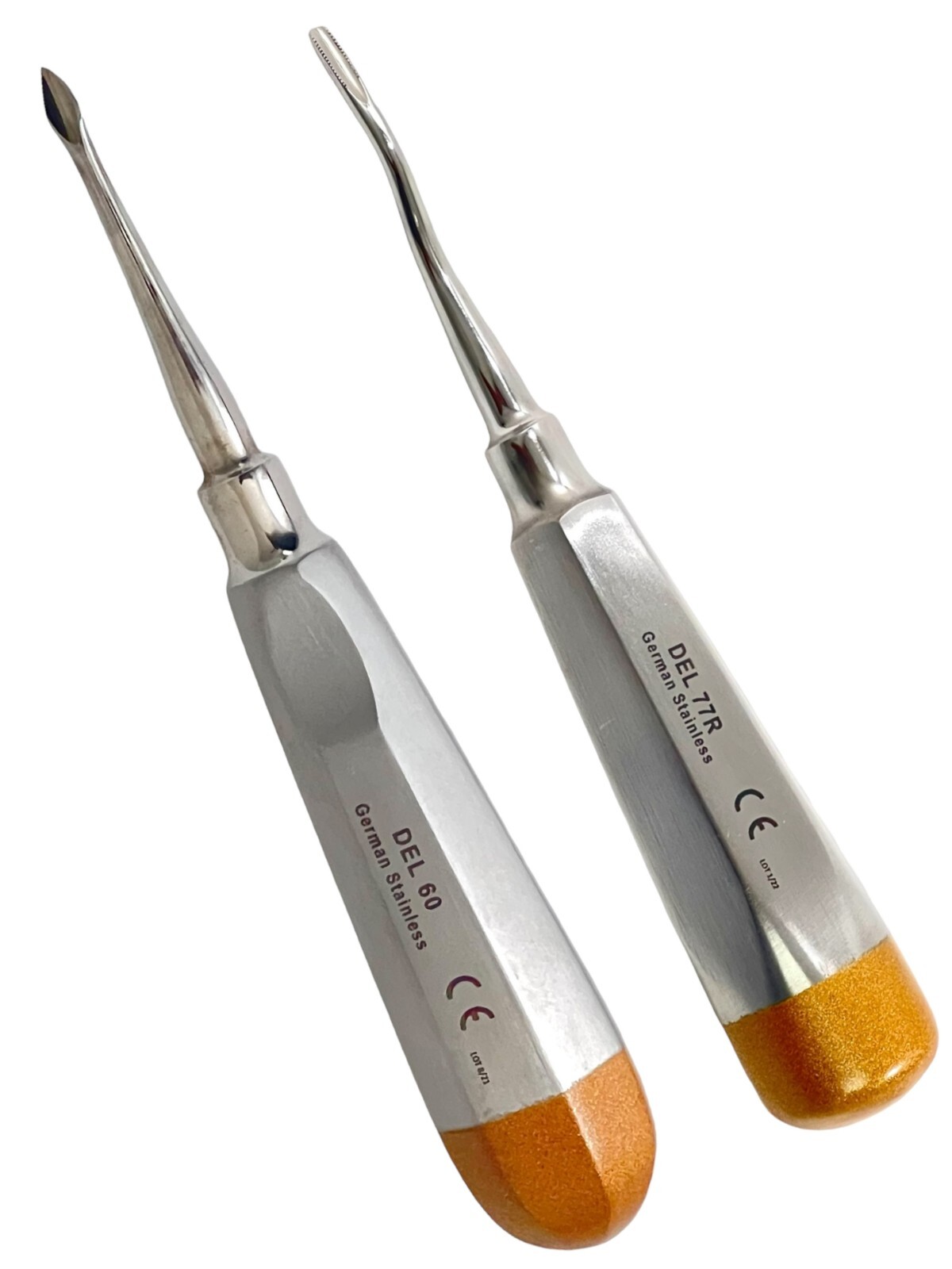 Premium 2Pcs Dental Tooth Extraction Elevator #77R, #60 Dental Instruments