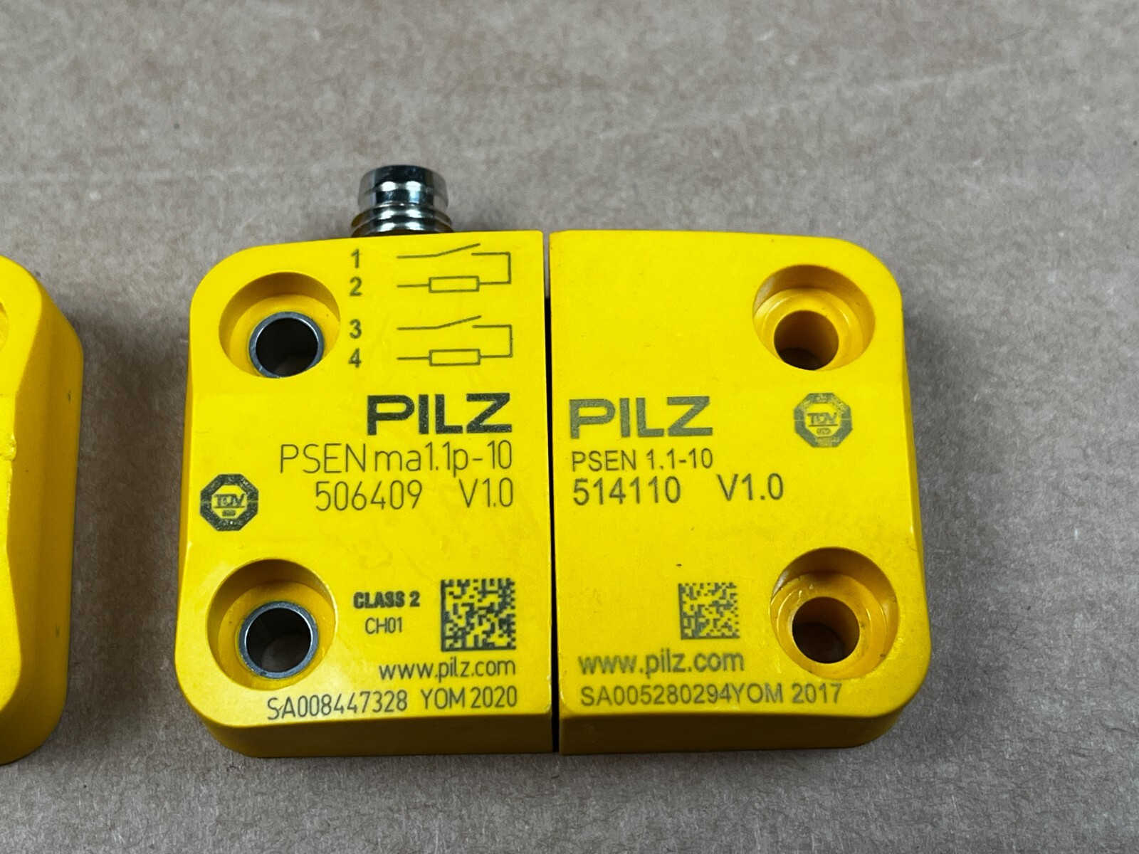 PILZ PSEN ma1.1p-10 4P, 30V, 10W 506409 Safety Sensor + PSEN 1.1-10 514110
