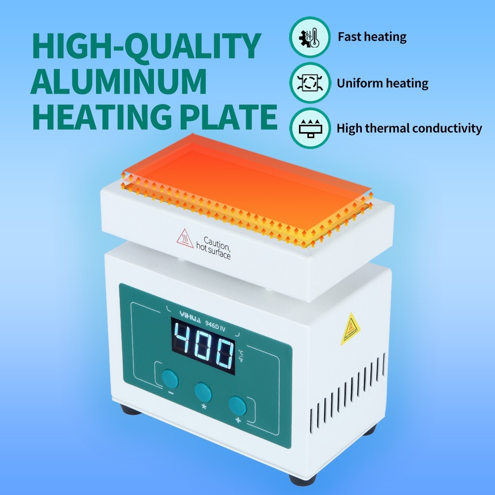 YIHUA 946D-IV 210W Mini Preheater Digital Desoldering Rework Plate Repair