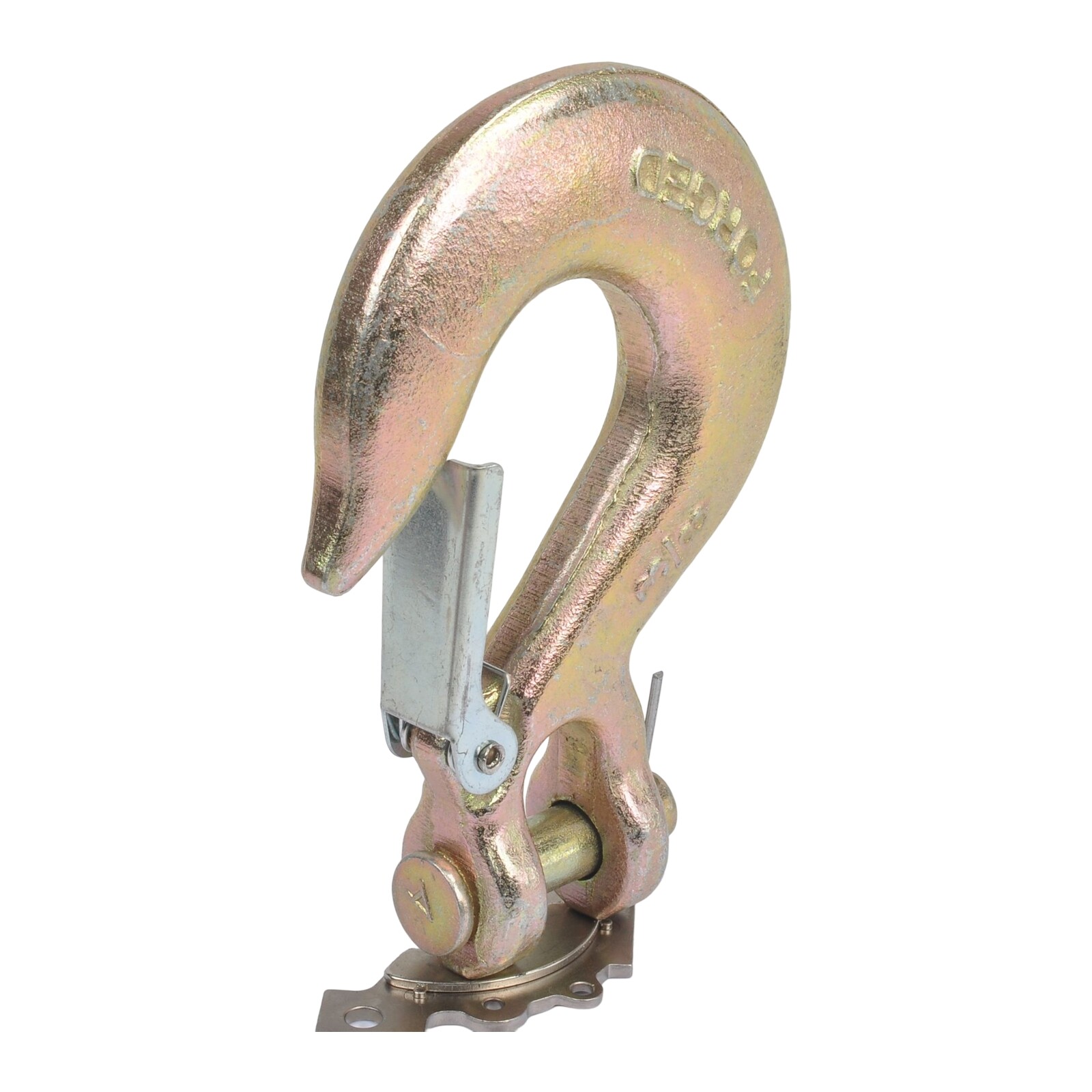 (2) 3/8″ Grade 70 Steel Heavy Duty Forged Clevis Slip Hook With Safety Latch
