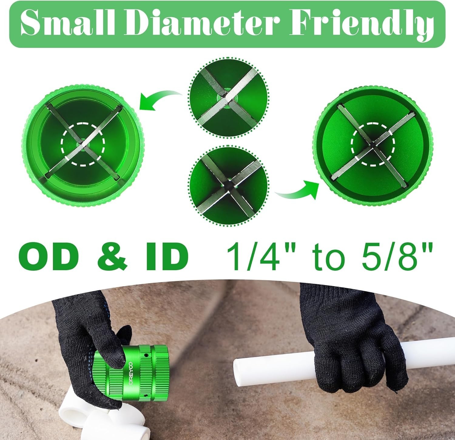 Deburring Cutters, Copper PVC Tube Reamer Tool Plumbing Tools 14» to 1-58» …