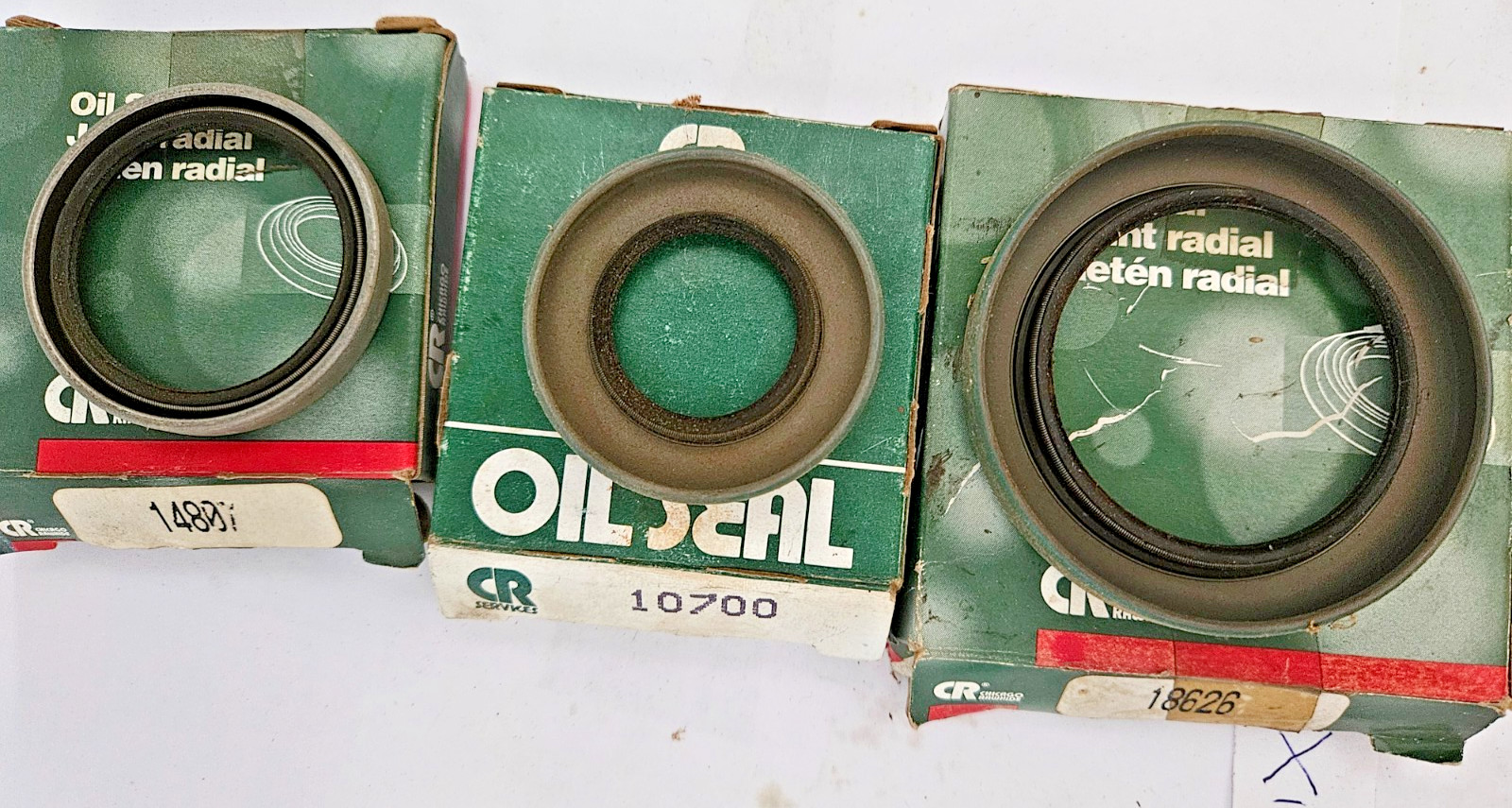 Chicago Rawhide 18626, 10700, 14807 Oil Seals (Lot of 3)