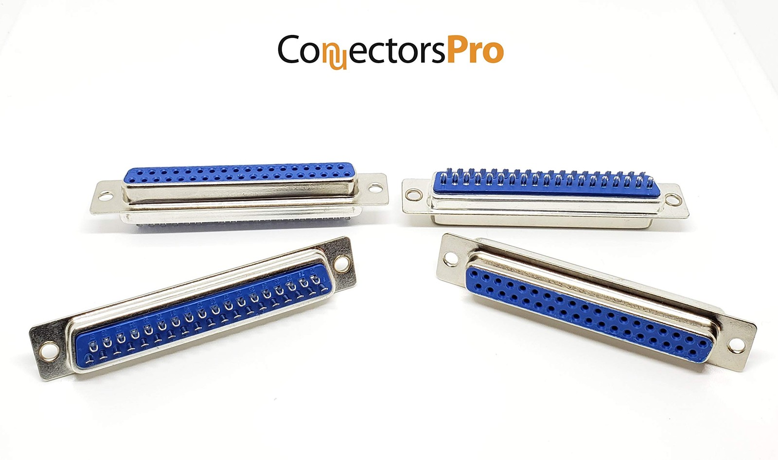 Connectors Pro – 10 Pack DB37 Female D-Sub 37P Solder Cup Connector, 10-PK