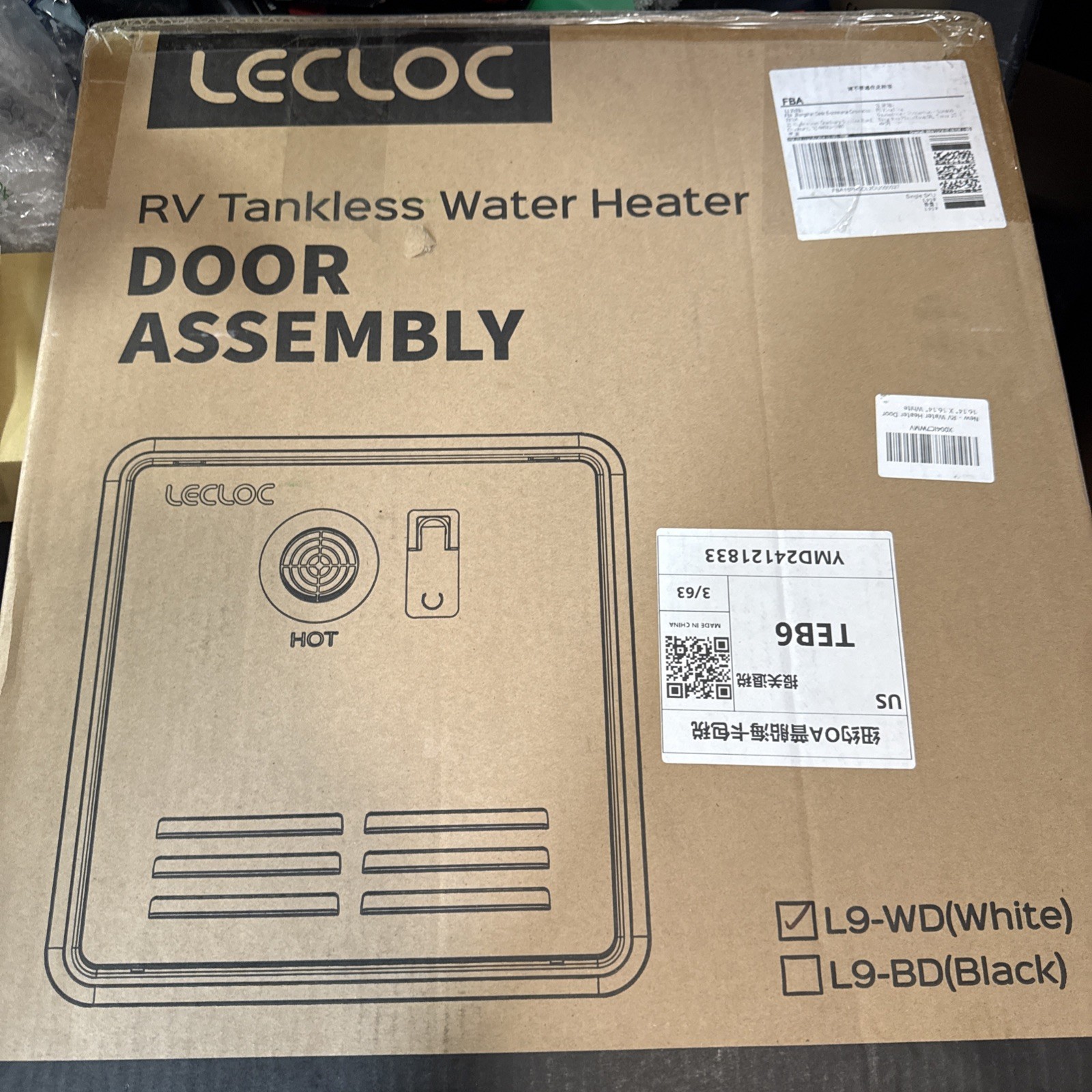 Only Compatible with LECLOC and Furrion RV Tankless Water Heater, 16.14″ x 16.14