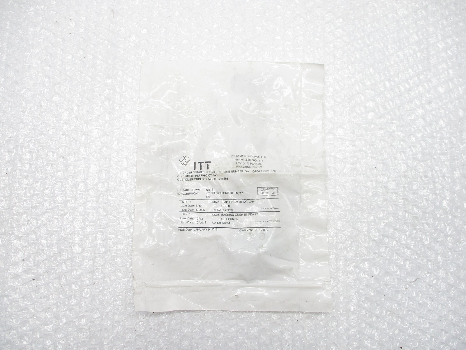 ITT 42175 DIAPHRAGM NSMP