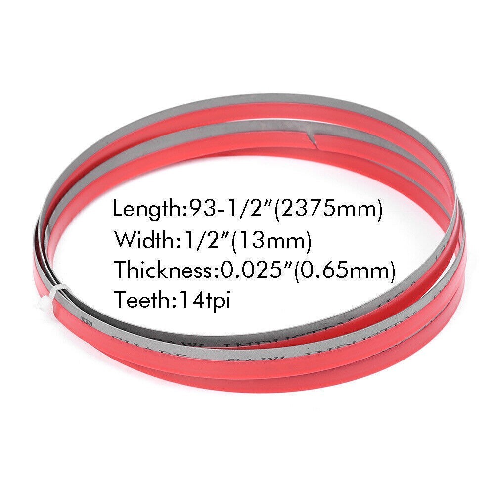 93-1/2″ x 1/2″ x 14tpi Portable Band Saw Blade M42 Bi-metal Cutting High Quality