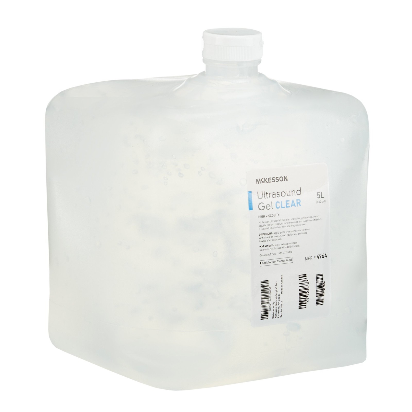 McKesson Ultrasound Gel 5 Liter Cubitainer, 1 Count