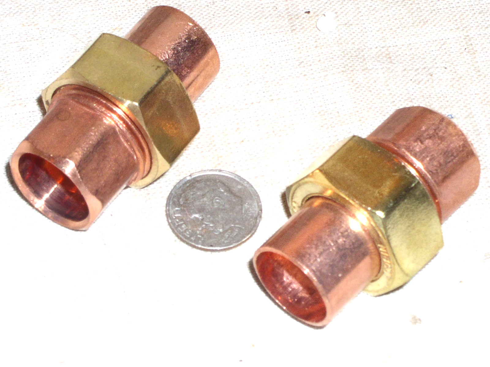 2 NEW NIBCO 1WLJ7 1/2” INCH WROT COPPER UNION SWEAT SOLDER FITTING FREE SHIP