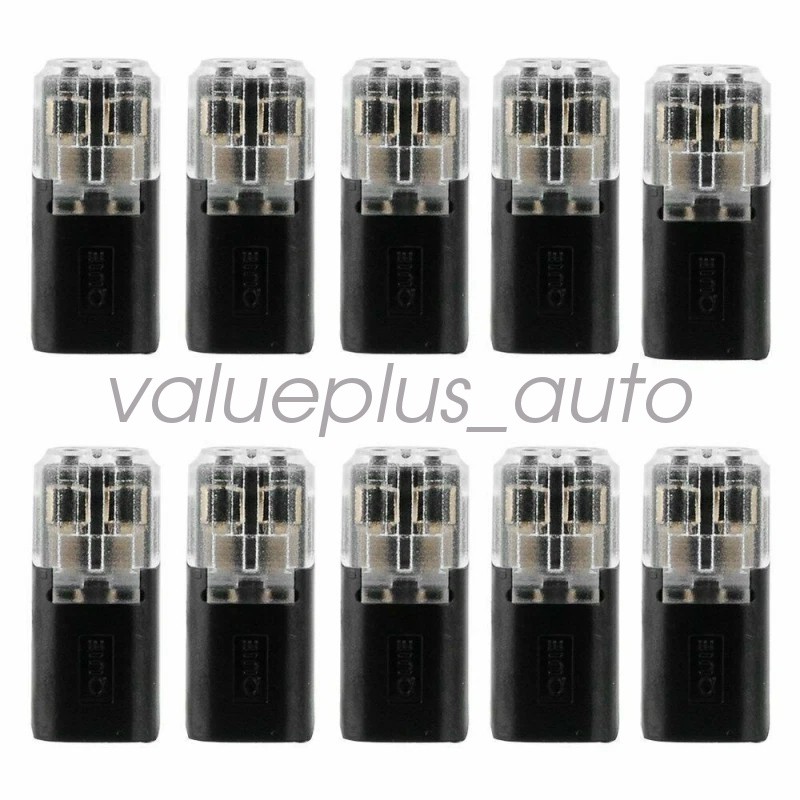 50 PCS Double-Wire Plug-in Connector with Locking Buckle, Pluggable Connectors