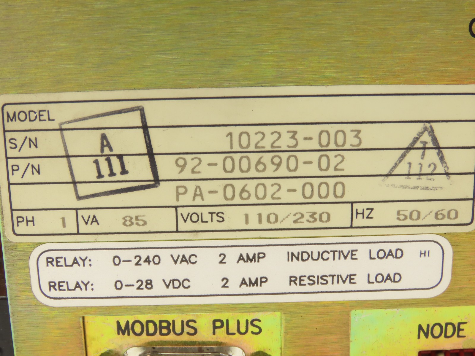 AEG Modicon MM-PMA2-300 PanelMate Plus Interface Power Supply System 110/230V