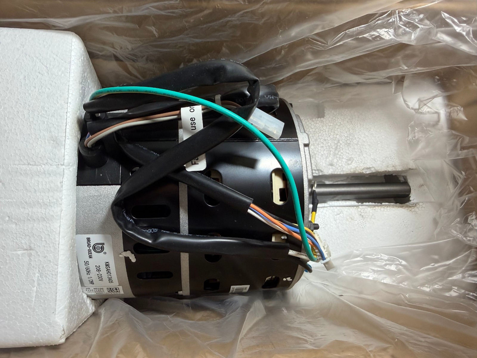 OEM Broad-Ocean 1/2 HP Furnace Blower Motor KMSAH013A05 ZWK702B5388701 230V