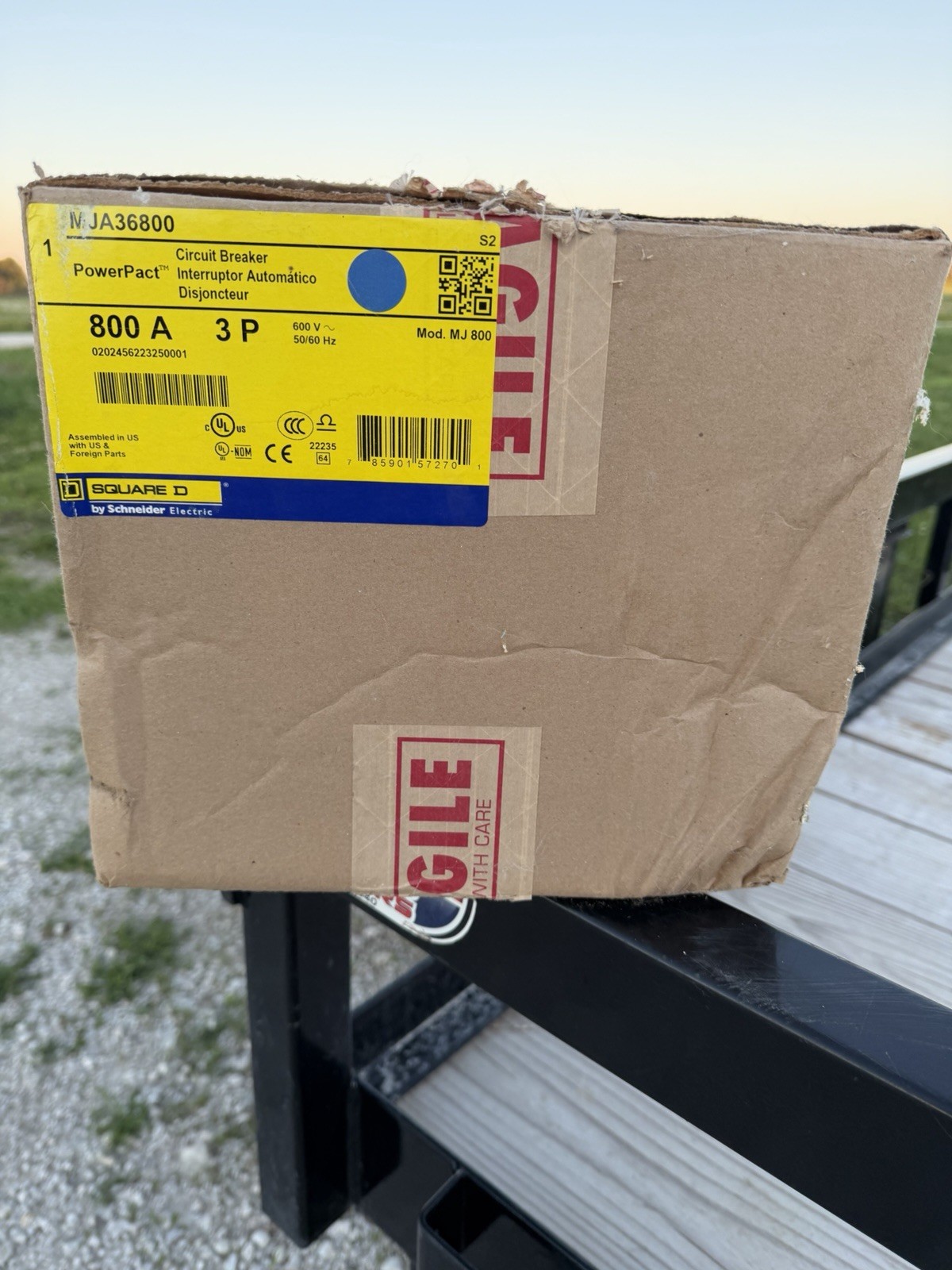 NEW SQUARE D MJA36800 800 amp 3p 65kA@480v PowerPact I line Breaker