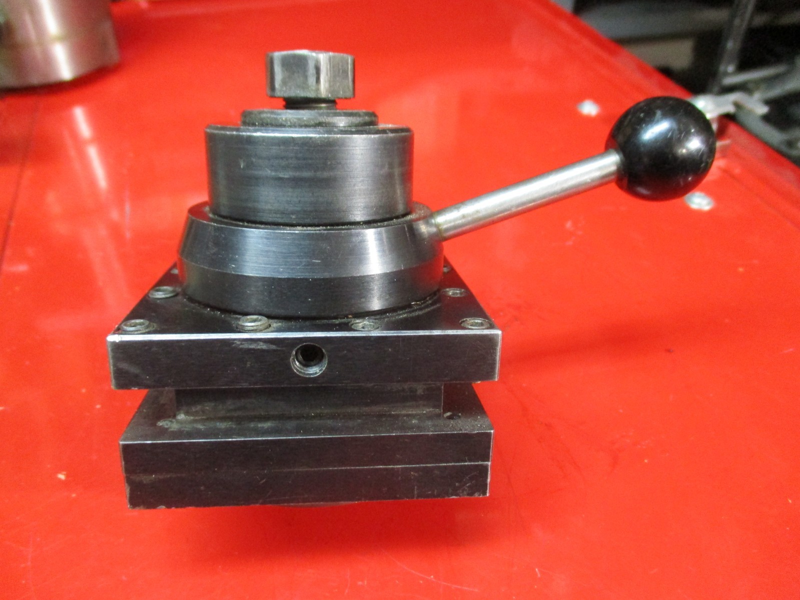Hardinge Indexable 4-Way Tool Post 3″x3″, Complete Excellent