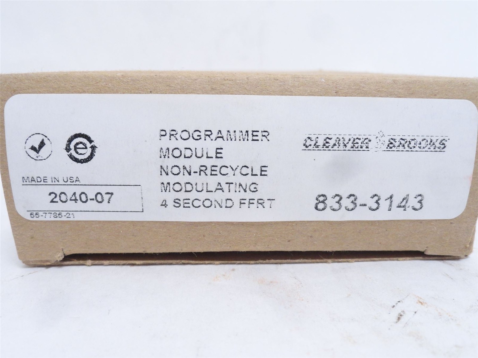 244973 New In Box; Cleaver Brooks 833-143 Fireye Burner Logix Program Module