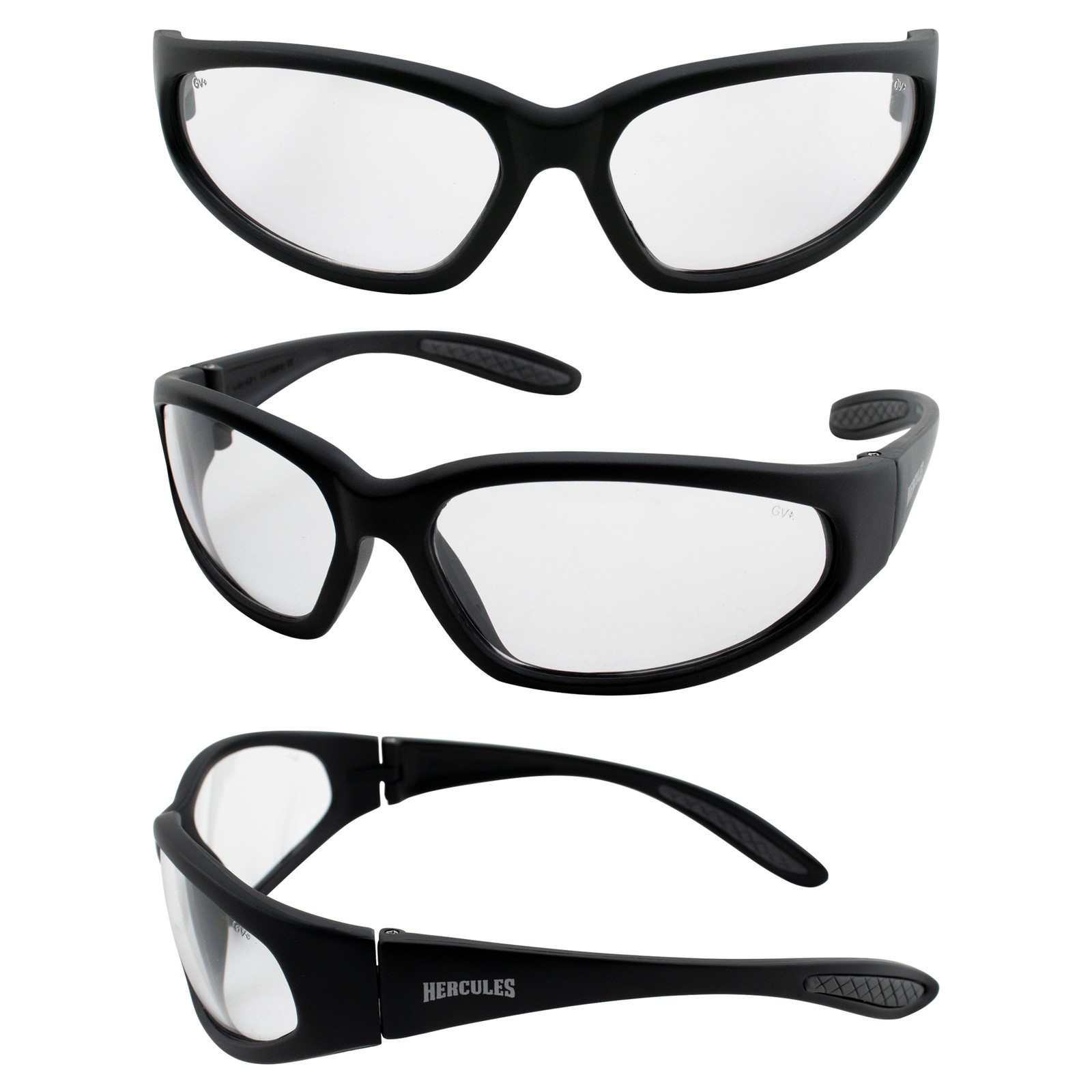 Global Vision Hercules Safety Glasses Sunglasses with Shatterproof Clear Lenses
