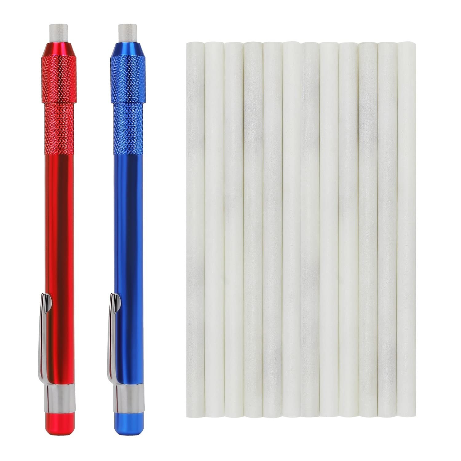 Gutimore Soapstone Holder Pack of 14, 2pcs Round Pencils with White