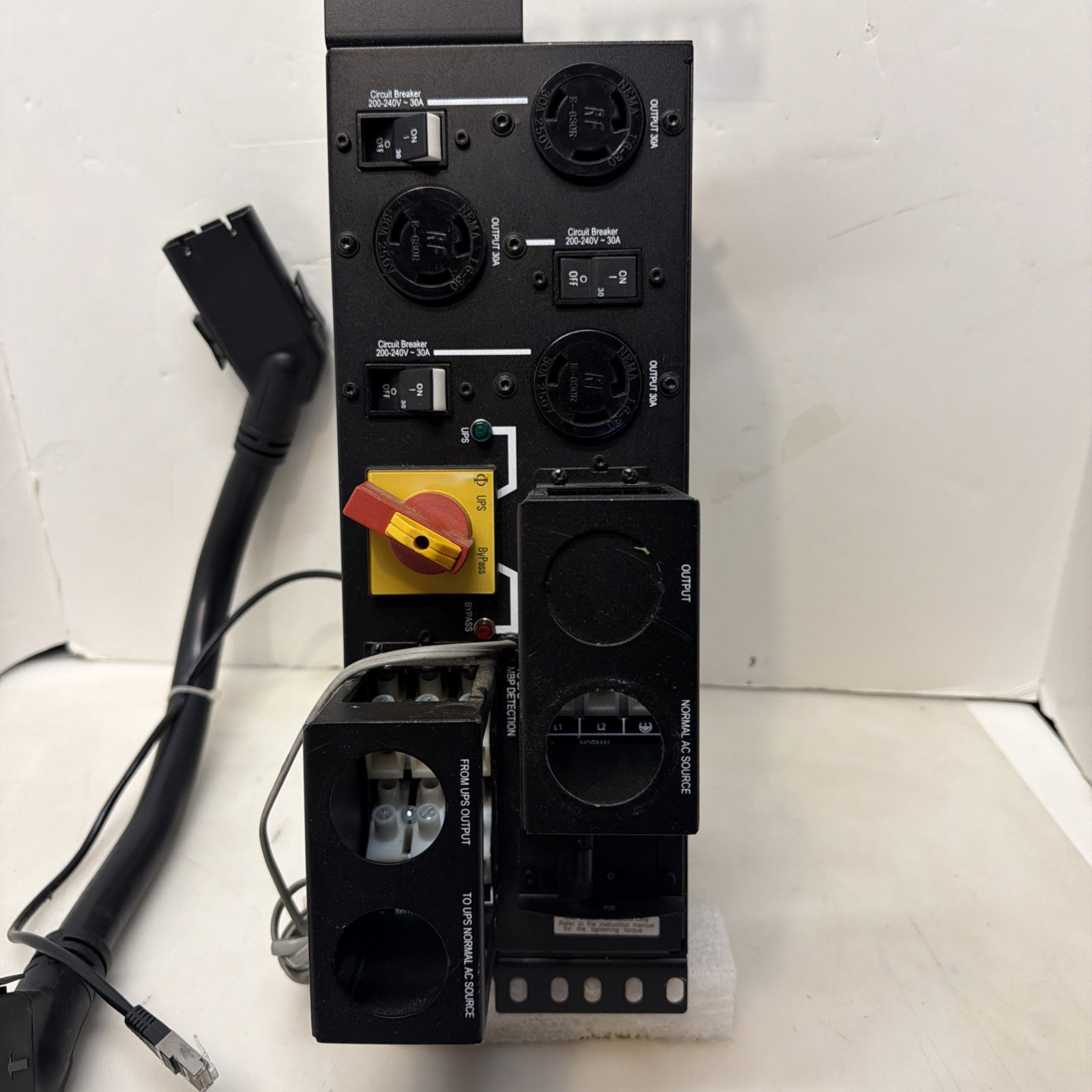 Eaton 9PX Maintenance MBP11K208 Bypass 3U Hardwired W/EBM Cable Hotswap