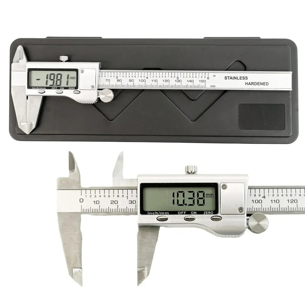 Digital Caliper Micrometer LCD Gauge Vernier Electronic Measuring Tool 6″ 150mm