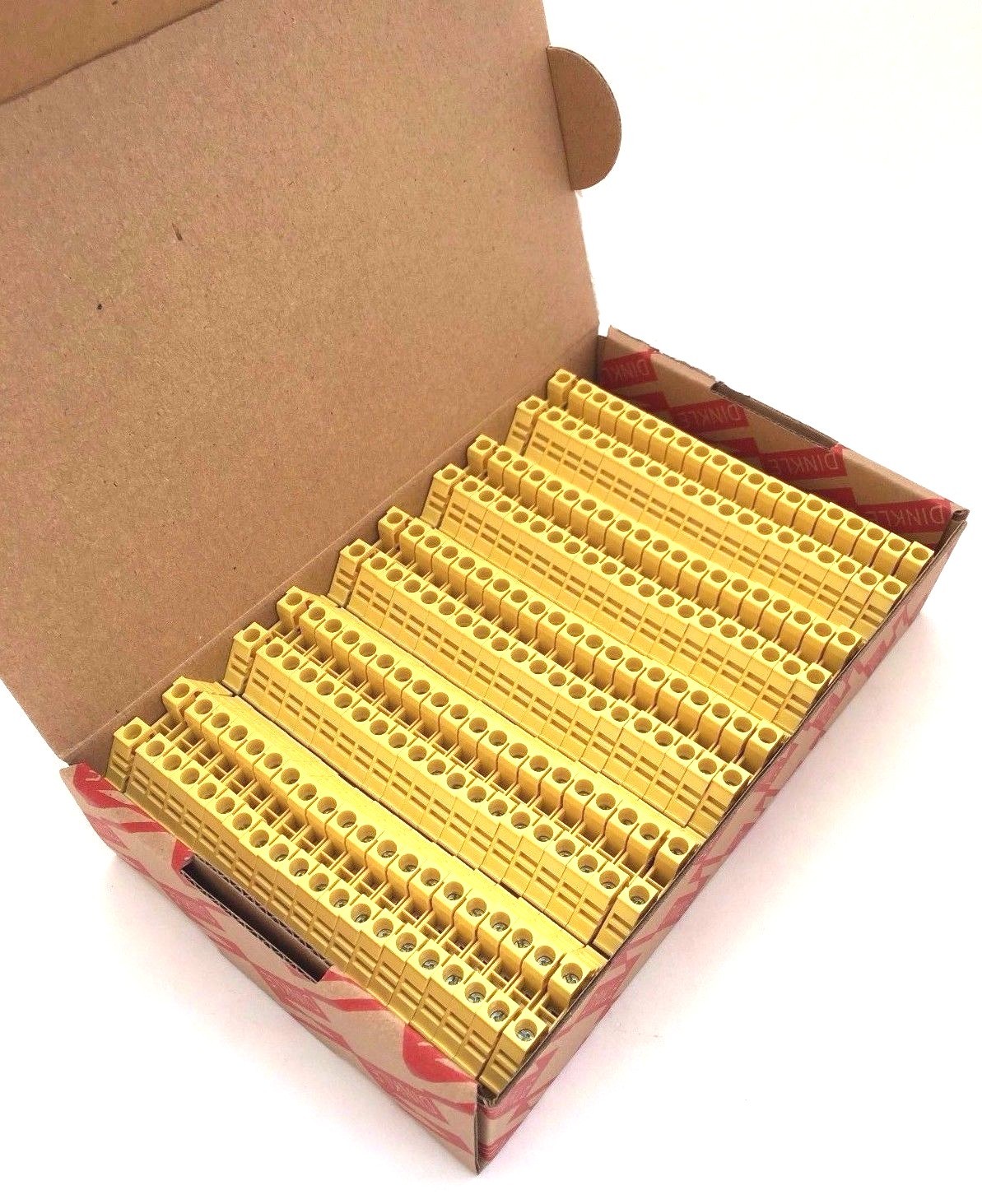 DIN Rail Terminal Blocks 10 Quantity DK4N-YW Yellow Dinkle 10 AWG Gauge 30A 600V