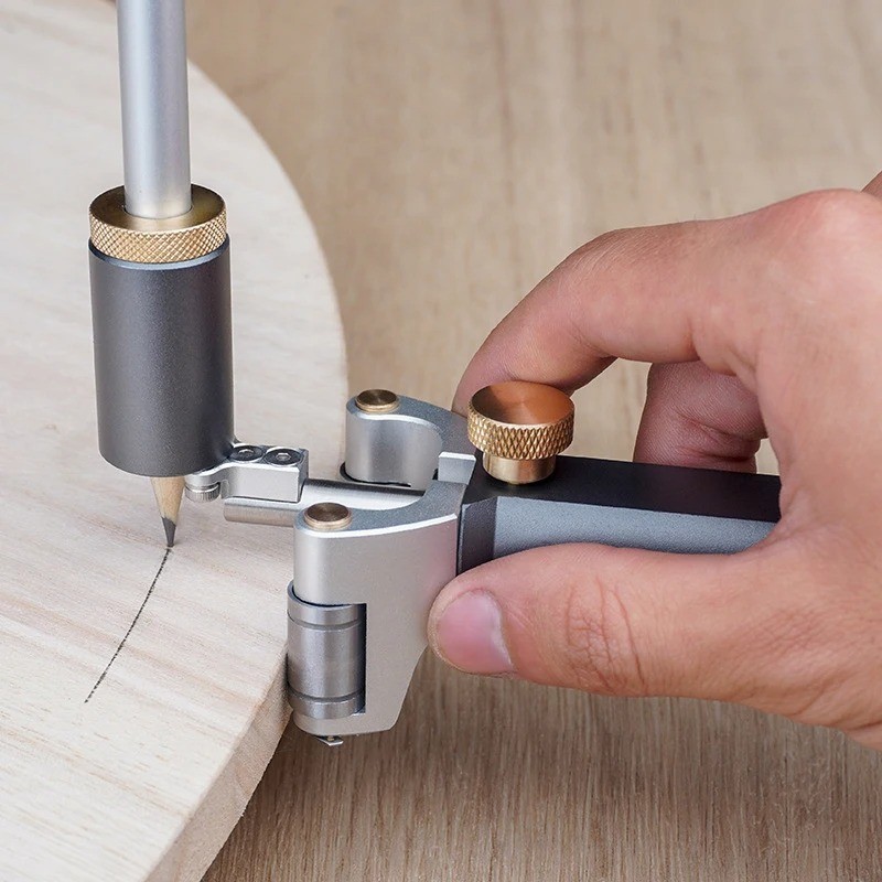 Multi-Purpose Marking Tool for Woodworking Straight and Curved Line Marker