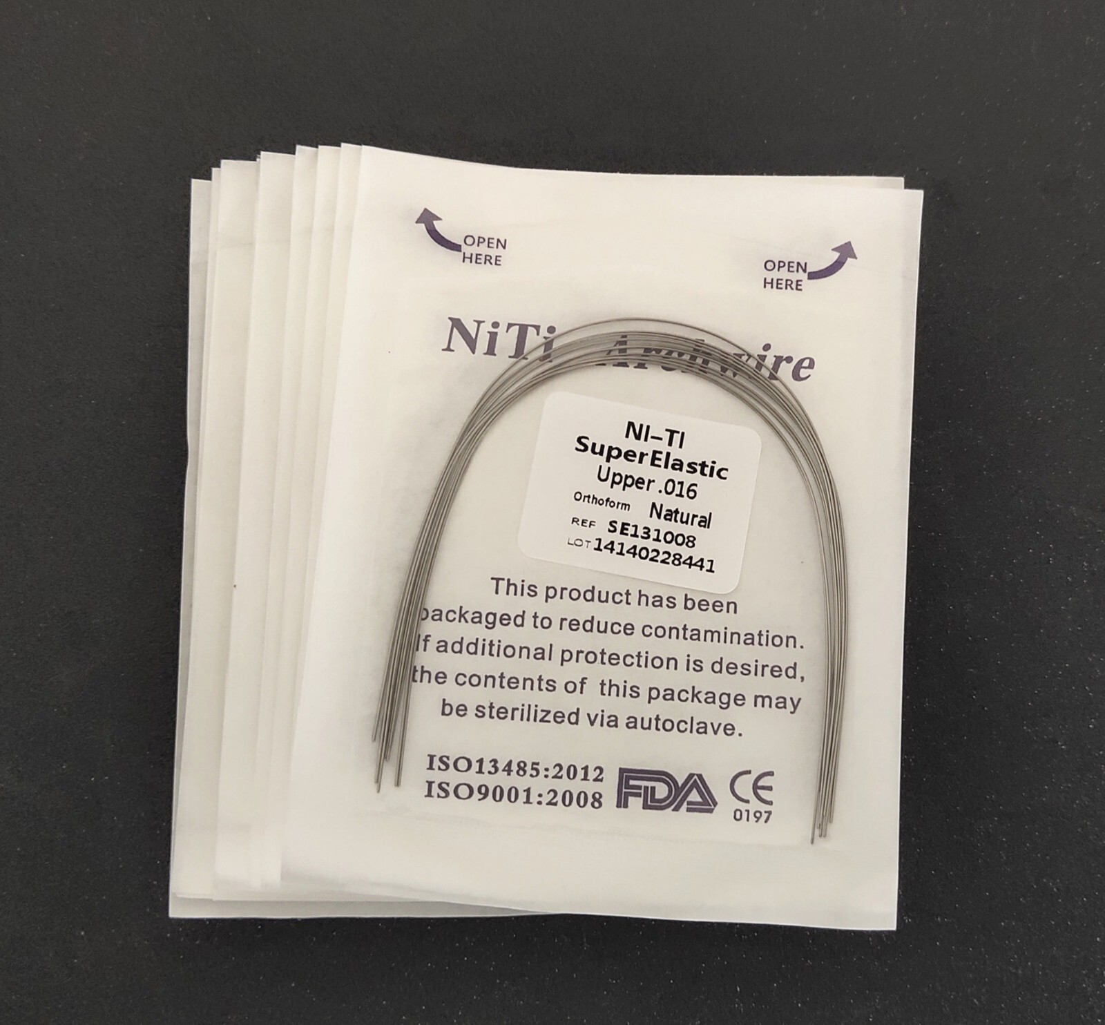 10Pcs Dental Orthodontic Super Elastic Wire Niti Round Arch Wires Ovoid/Natural