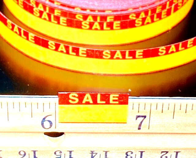 1000 RETAIL STORE LABELS ⭐GREAT FOR CHRISTMAS SALE!!⭐ WRITE ON OR PRICE GUN TAGS