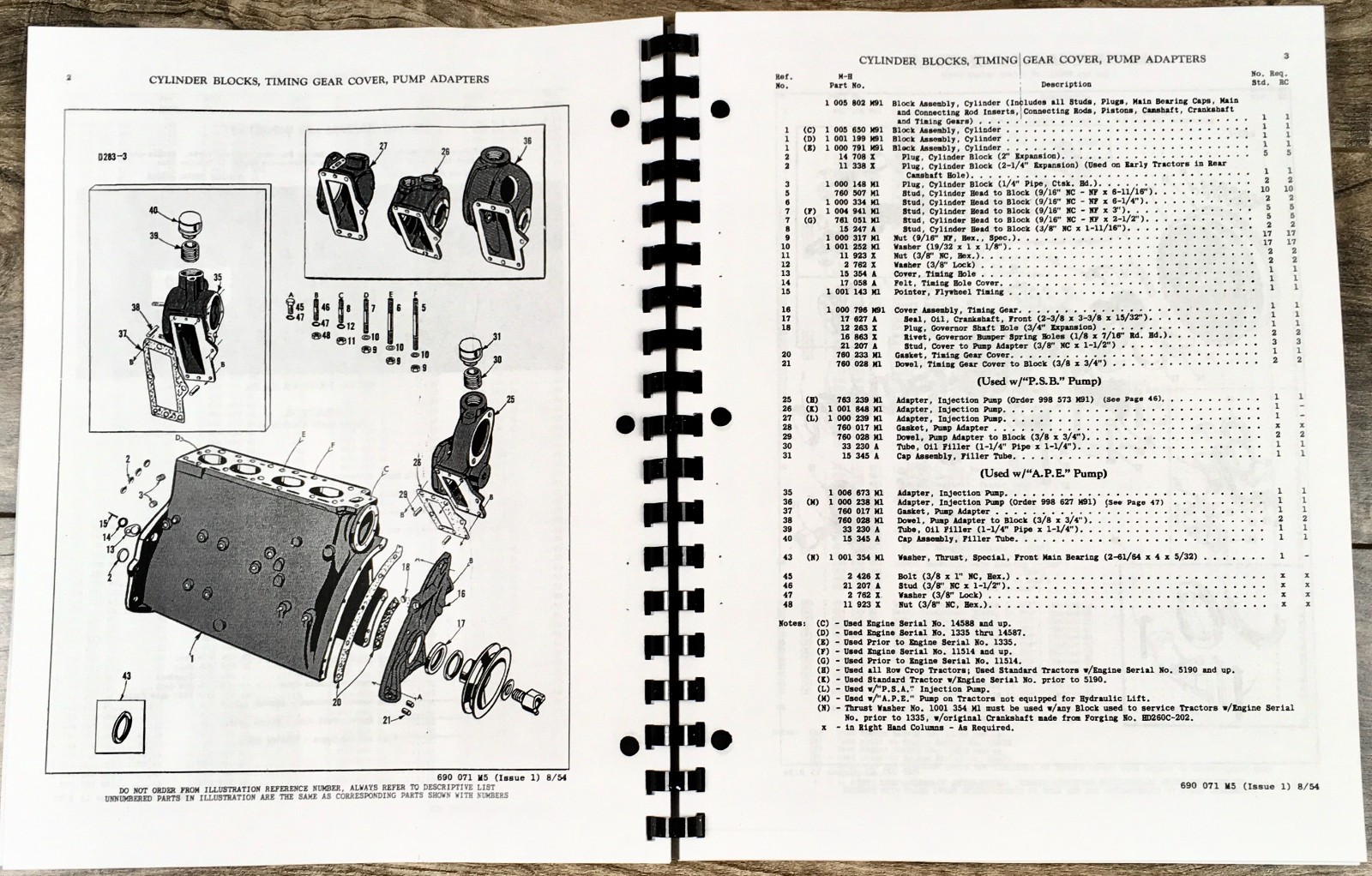 Massey Harris 44 Diesel Tractor Service Repair Parts Owners Operators Manuals