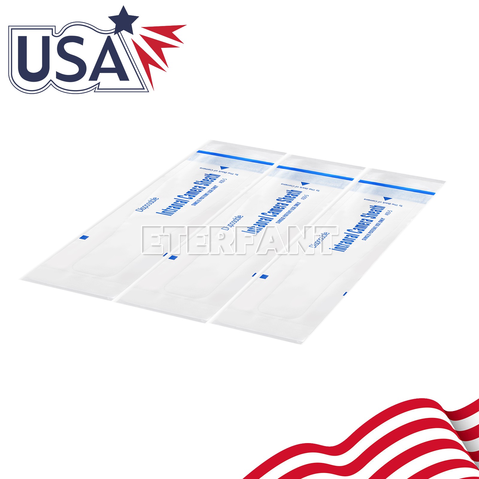 500PCs ETERFANT Dental Disposable Protect Sheath Intraoral Camera Covers A09-5